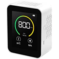 Los mejores  - TTLIFE Medidor de calidad del aire- detector de dióxido de carbono de CO2 con indicador de humedad de temperatura…